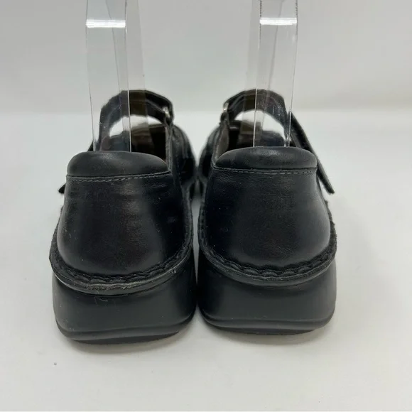 Naot Primrose Black Leather Comfort Chunky Heeled Mary Janes Size 38 (US Size 7) - Picture 8 of 14